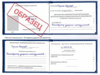 Обучение Реставратор ударных инструментов